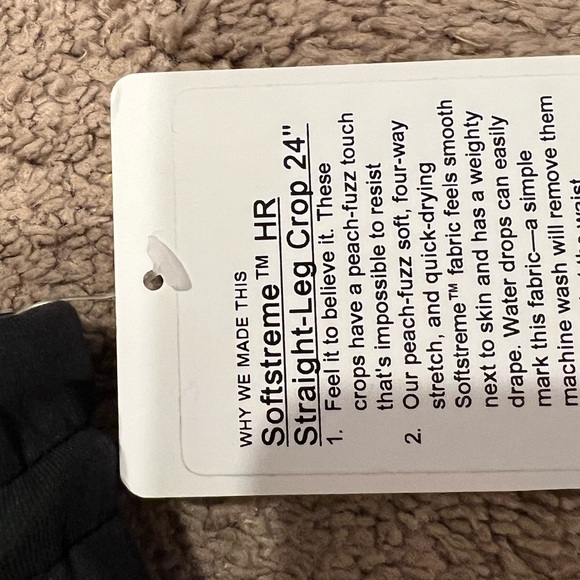 Lululemon Soft stream High Rise Straight Legged Cropped 24” - Picture 3 of 6